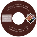 Portrait CD Wedding Labels